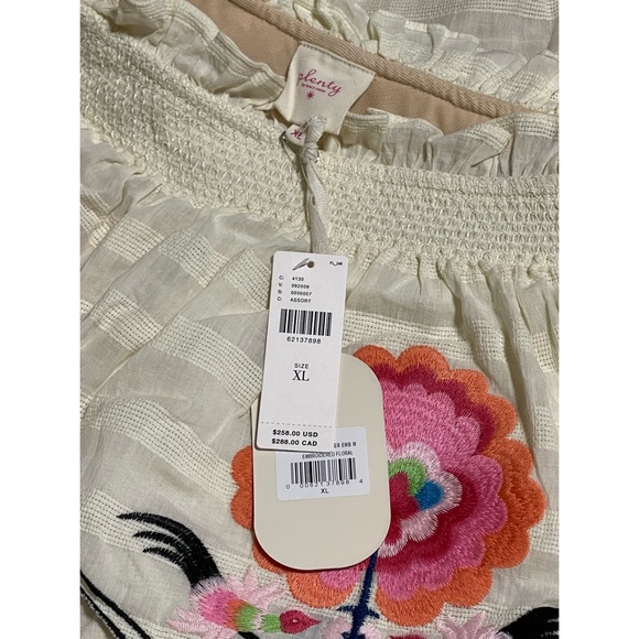 Anthropologie Plenty by Tracy Reese Embroidered One Shoulder Maxi Dress NWT XL - Picture 11 of 16